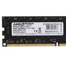 Оперативная память AMD Radeon R5, DDR3, 4GB (1x4GB), 1600MHz, CL11, DIMM