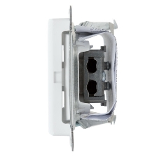 Механизм розетки TV 1-м СП Glossa проходной 4DB белый SchE GSL000192