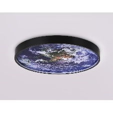 Настенно-потолочный светодиодный светильник Ambrella light FW11133 BK черный 25W LED 3000-6400K D400*38