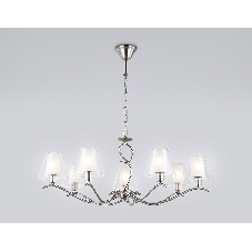 Люстра Ambrella light LH57083/7 SN/FR никель/белый матовый E14/7 max 40W D840*790