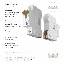 Автоматический выключатель Werkel 1P 63 A C 6 кА W901P636