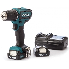 Дрель-шуруповерт Makita DF333DWYE, 12 В, 1.5 Ач, 30 Нм, щеточный