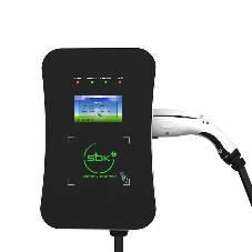 Зарядная станция S'OK Green Energy M3W Series Wallbox EV Charger SM3W31116542-7wf, 3-phase, 11kw (16a/ 380v), OCPP 1.6J, RFID, WiFi, LAN, уровень защиты IP54, кабель 7.5м