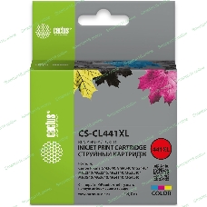 Картридж струйный Cactus CS-CL441 многоцветный (180стр.) для Canon PIXMA MG2140/MG3140