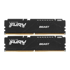 Оперативная память Kingston Fury Beast, DDR5, 32GB (2x16GB), 5600MHz, CL36, DIMM, с радиаторами, черный