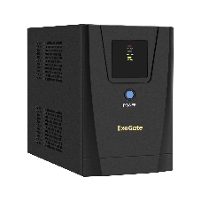 Источник бесперебойного питания ExeGate SpecialPro UNB-1200.LED.AVR.2SH.3C13 1200VA/750W, LED, AVR, 2*Schuko+3*C13, съемн.кабель, металлический корпус, черный