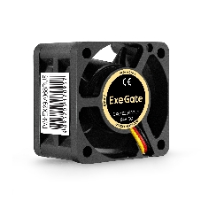 Вентилятор для корпуса ExeGate EX04020B3P-24 черный, 40 мм, 8000 об/мин, 33.2 дБ, 3 pin