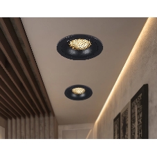 Светильник встраиваемый Ambrella light TN102724 BK черный GU5.3 92*92*23