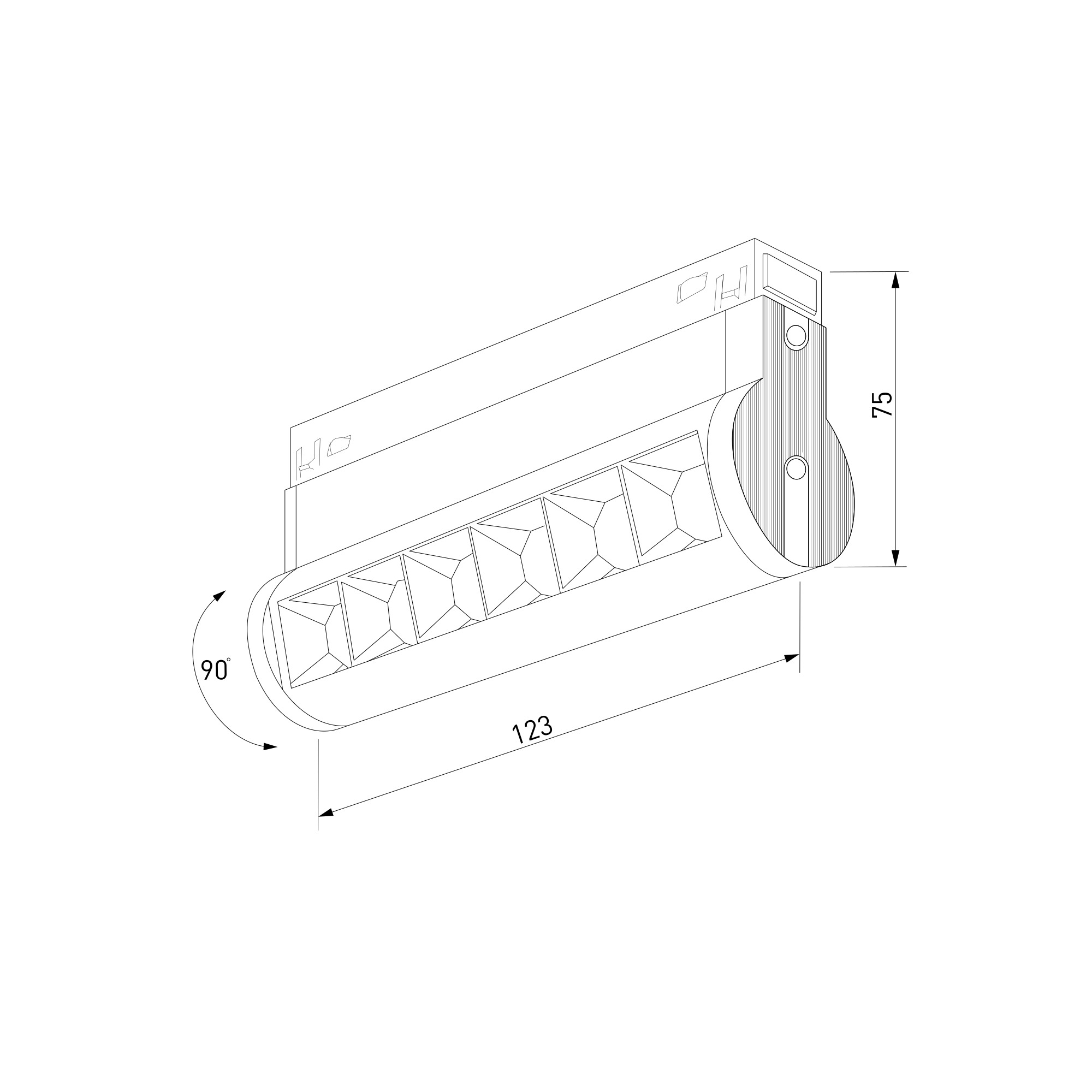 Трековый светильник Slim Magnetic 6W 4200K Alter (чёрный) 85048/01