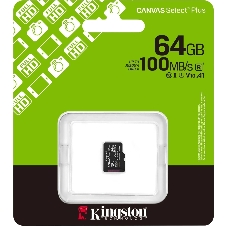 Флеш карта Kingston Canvas Select Plus microSDXC 64Gb C10 SDCS3/64GbSP