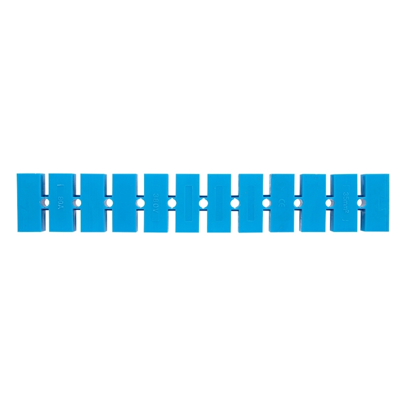 Клеммная винтовая колодка Rexant KВ-35 10-35, ток 80 A, полиэтилен синий (10 шт./уп.)