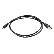 Кабель USB 2.0 A-->mini-B 5P (1м) черный TELECOM/VCOM TC6911BK-1.0M