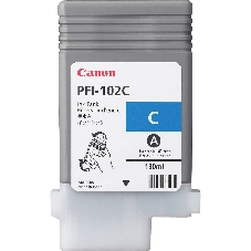 Картридж струйный Canon PFI-102C (0896B001) голубой (130 мл.) для Canon imagePROGRAF iPF605, iPF610., iPF650, iPF655, iPF710, iPF750, iPF755, LP17, iPF510
