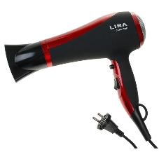 Фен LIRA LR 0704 черный/красный, 2200 Вт