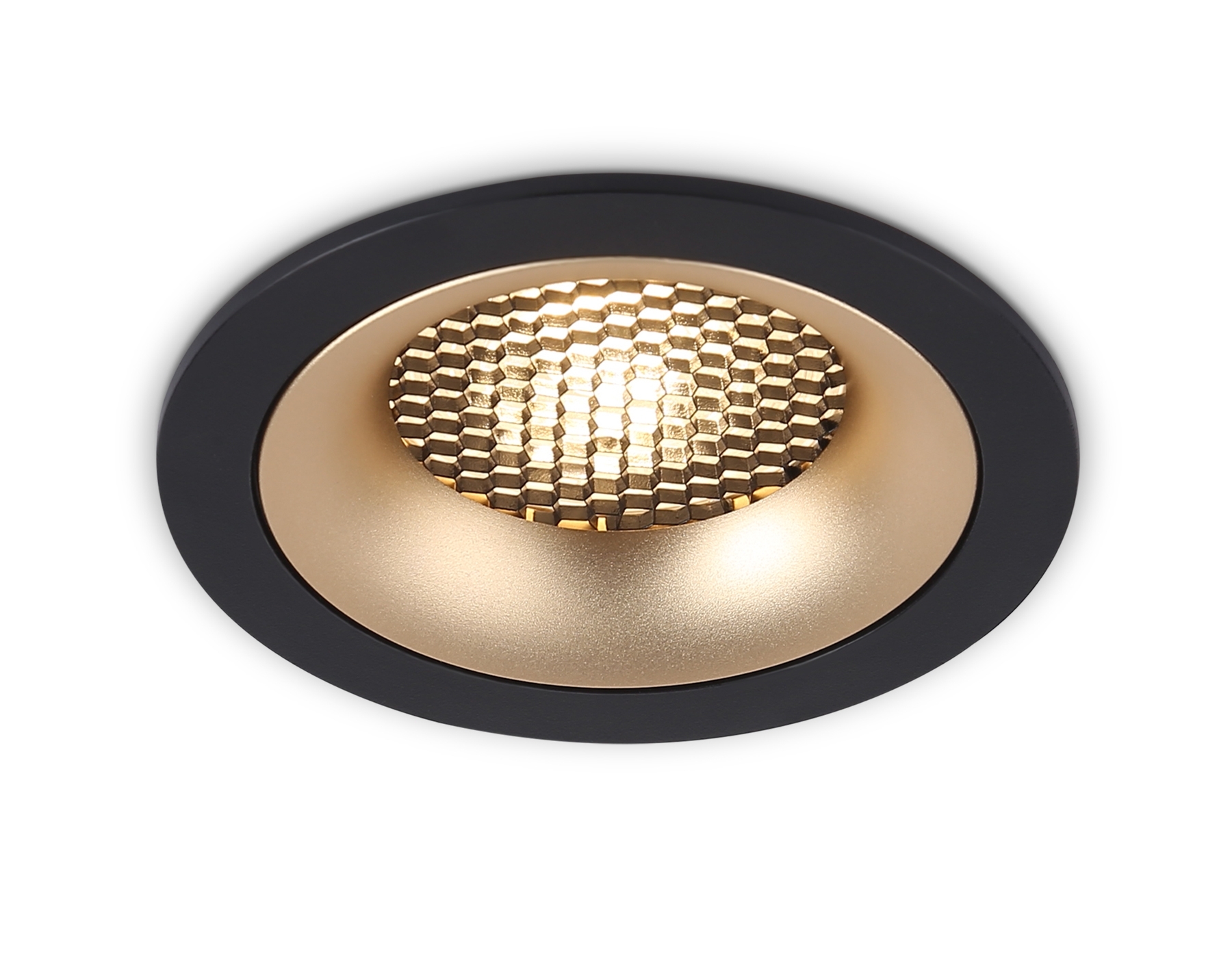 Светильник встраиваемый Ambrella light TN102725 BK/GD черный/золото GU5.3 92*92*23