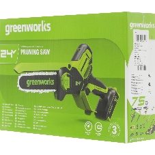 Цепная пила аккумуляторная GreenWorks GD24CSMNX, 24V, 15 см, без АКБ и ЗУ (2008707)