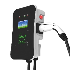Зарядная станция S'OK Green Energy M3W Series Wallbox EV Charger SM3W32232542-5wf, 3-phase, 22kw (32a/380v), OCPP 1.6J, RFID, WiFi, LAN, уровень защиты IP54, кабель 5м
