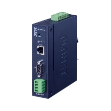 Конвертер PLANET ICS-2100T IP30 Industrial 1-Port RS232/RS422/RS485 Serial Device Server (1 x 10/100BASE-TX, -40~75 degrees C, dual 9~48V DC, Web, Telnet and SNMP management)
