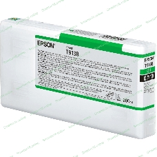 Картридж струйный Epson T913B с зелеными чернилами (200ml) для плоттеров SC-P5000 (C13T913B00)