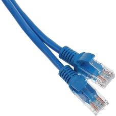 Патч-корд UTP Cablexpert cat.5e, 0.5м, литой, многожильный, синий
