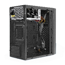 Компьютерный корпус Minitower ExeGate BAA-113-UNS350 (mATX, БП UNS350 с вент. 12см, 2*USB, аудио, черный)