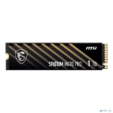 Накопитель SSD MSI M.2 2280 1Tb SPATIUM M470 PRO Client SSD S78-440L0J0-P83, PCIe Gen4x4 with NVMe
