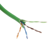 Кабель NEOMAX NM710021-100М-РТ U/UTP cat.5e 4x2x0.52, 24 AWG, медь, внутренний, PVCLS нг(А)-LSLTx, 100м, зеленый