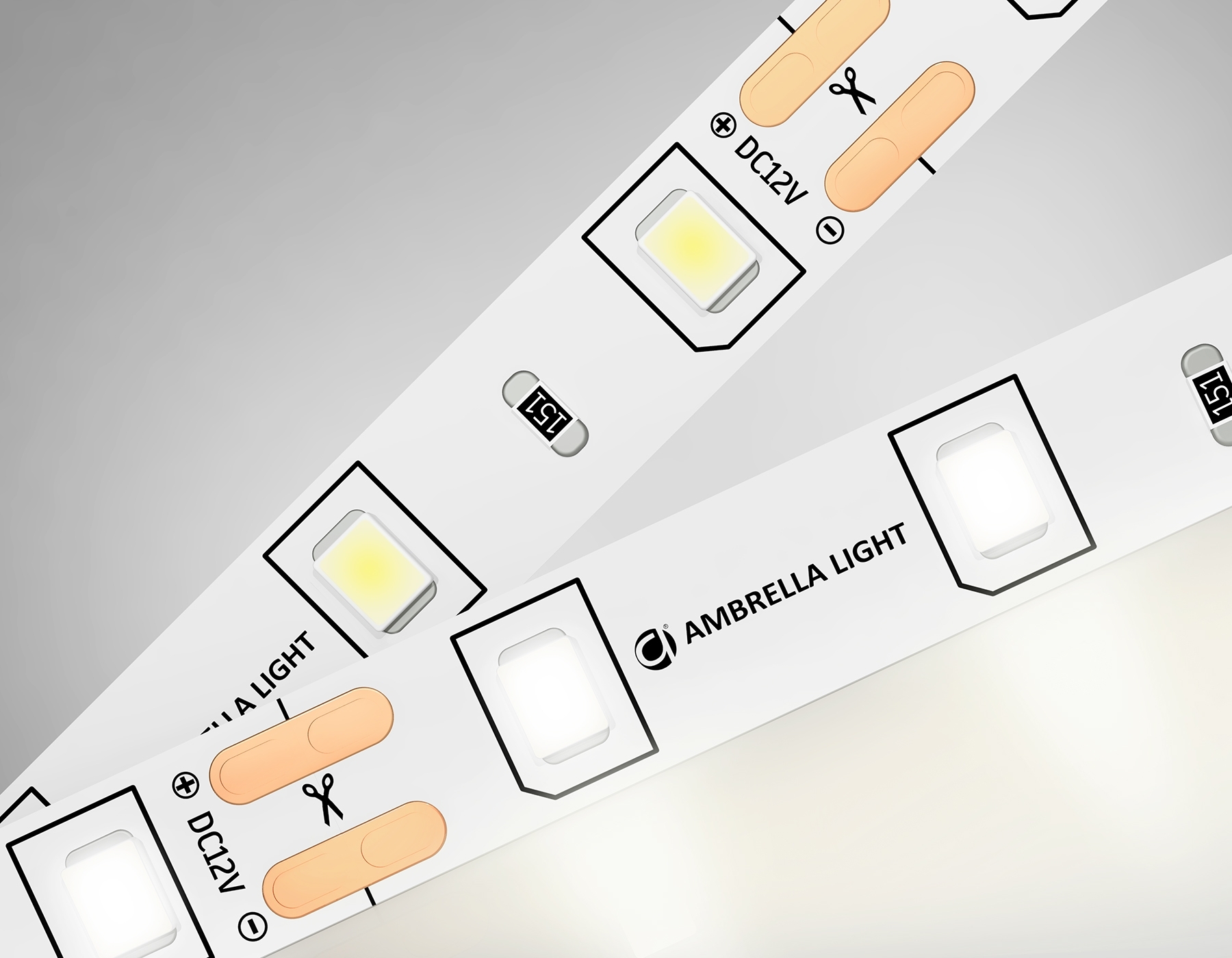 Светодиодная лента GS1002 2835 60Led/ 4.8W m/ 12V IP20 4500K/ 5000*8*1.2mm (2 конт.)
