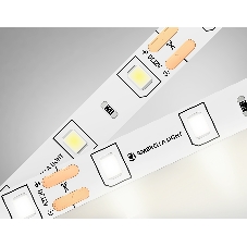 Светодиодная лента GS1002 2835 60Led/ 4.8W m/ 12V IP20 4500K/ 5000*8*1.2mm (2 конт.)