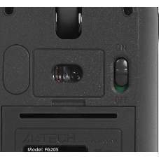 Мышь беспроводная A4Tech Fstyler FG20S серый, 2000 dpi, USB Type-A, радиоканал, кнопки - 4