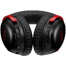 Гарнитура HyperX Cloud III S Wireless чёрный/красный, беспроводная, радиоканал, до 120 ч, съёмный микрофон, совместимость с PS5
