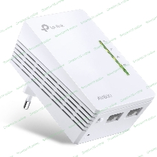 Сетевое оборудование TP-Link TL-WPA4220 300Mbps Wireless AV500 Powerline Extender, 500Mbps Powerline Datarate, 2 10/100Mbps Fast Ethernet ports, HomePlug AV, Plug and Play, WiFi Clone, Single Pack