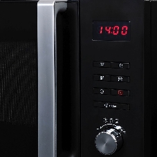 Микроволновая печь Hyundai HYM-M2062 черный, 23 л, 800 Вт, переключатели - кнопки, поворотный механизм