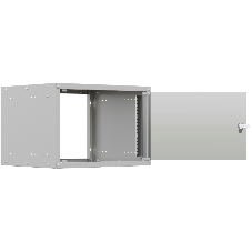 Шкаф коммутационный NTSS Lime (NTSS-WL6U5560GS) настенный 6U 550x600 мм пер. дв.стекл несъемн. бок. пан. 30 кг серый 110 град. IP20 сталь