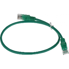 Патч-корд UTP Cablexpert cat.5e, 0.5м, литой, многожильный, зеленый