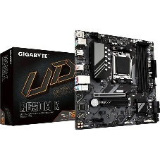 Материнская плата GIGABYTE B650M K, AM5, AMD B650, 4xDDR5, 4xSATA, 2xM.2, 1xPCIe 4.0 x16, 1xPCIe x1, 1xHDMI, 1xDP, 1x2.5Gb LAN, 1xUSB 3.2 Gen 2, 2xUSB 3.2 Gen 1, 4xUSB 2.0, 3x3.5 мм, 7.1, micro-ATX