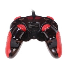 Геймпад Dialog Action GP-A15, черно-красный, вибрация, 12 кнопок, USB