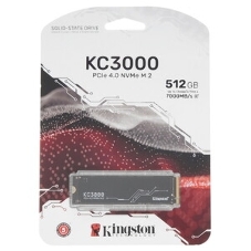 Накопитель SSD Kingston 512Gb M.2 KC3000 SKC3000S/512G (PCI-E 4.0 x4, up to 7000/3900Mbs, 3D TLC, NVMe, 400TbW, Phison E18, 22х80мм, LP heatsink)