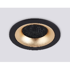 Светильник встраиваемый Ambrella light TN102725 BK/GD черный/золото GU5.3 92*92*23