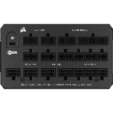 Блоки питания/ Power Supply Corsair HX1500i, Model RPS0132, 1500W 80+ Platinum (ATX, 3.1, PCIe 5.1, Full modular, 1x24(20+4)pin, 2x8-Pin to 12V-2x6 Cable, 3x4+4-pin CPU +12V (EPS), 6x4-pin Molex, 4x6+2-pin PCIe, 8xSATA3, 1xUSB Type-C, Active, 140x140mm, 150x200x86mm, APFC, Power cable-EU, black)