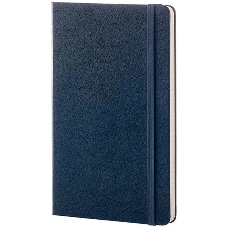 Блокнот Moleskine CLASSIC QP062B20 Large 130х210 мм, 240 страниц, нелинованный, твердая обложка, синий сапфир