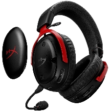 Гарнитура HyperX Cloud III S Wireless чёрный/красный, беспроводная, радиоканал, до 120 ч, съёмный микрофон, совместимость с PS5
