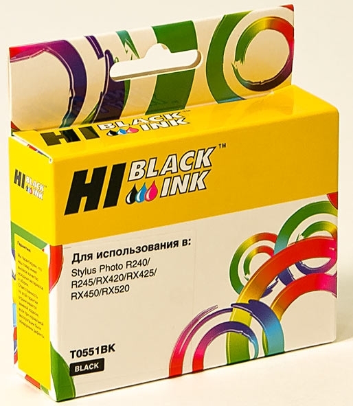Картридж Epson Stylus Photo R240/RX420/RX520 (Hi-black) new, C13T055140, BK