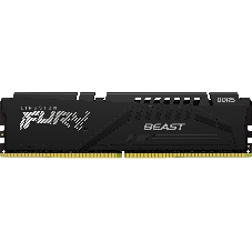 Оперативная память Kingston Fury Beast, DDR5, 16GB (1x16GB), 5600MHz, CL40, DIMM, с радиаторами, черный