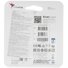 Флешка USB ADATA UC320 (UC320-128G-RBK/BK), 128Gb, USB 3.2, R/W 100/30, черный