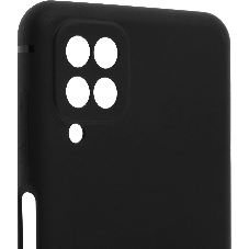 Чехол (клип-кейс) BoraSCO Silicone Case для Samsung Galaxy A12 черный (матовый)