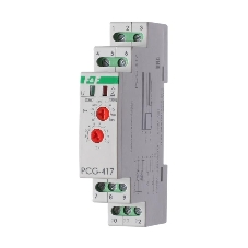 Реле времени PCG-417 (звезда-треугольник для пуска электродвиг. 230В 2х8А 2НО IP20 монтаж на DIN-рейке) F&F EA02.001.020