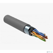 Кабель витая пара Bion BCL-F5480-181 F/UTP, кат.5e, 4x2x0,48 мм AWG 24, медь, одножильный, PVC, для внутренней прокладки, 305м, серый