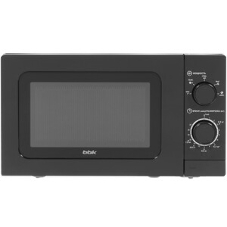 Микроволновая печь BBK 20MWS-717M/B черный, 20 л, 700 Вт, переключатели - поворотный механизм