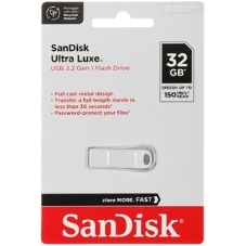 Флешка USB SanDisk Ultra Luxe (SDCZ75-032G-G46), 32Gb, USB Type-C, R/W 150/70, серебристый